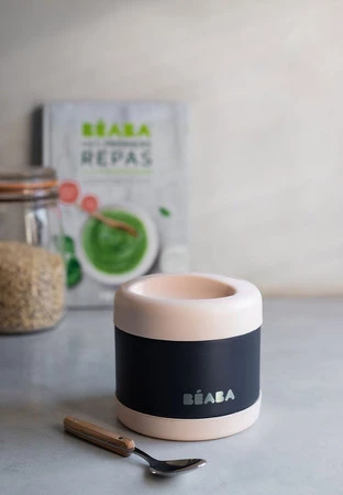 Beaba Pojemnik - termos obiadowy ze stali nierdzewnej z hermetycznym zamknięciem duży 500 ml light pink/night blue