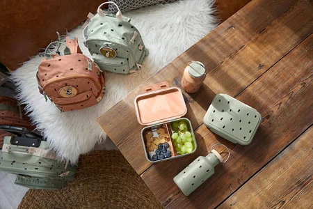 Lassig Plecak do przedszkola dla przedszkolaka Happy Prints karmelowy