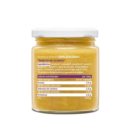 Smileat, BIO Słoiczek z gulaszem z fasoli 6m+, 230 g