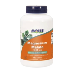 Now Foods Magnesium Malate Jabłczan Magnezu 1000 mg na wsparcie układu nerwowego 180 tabl.