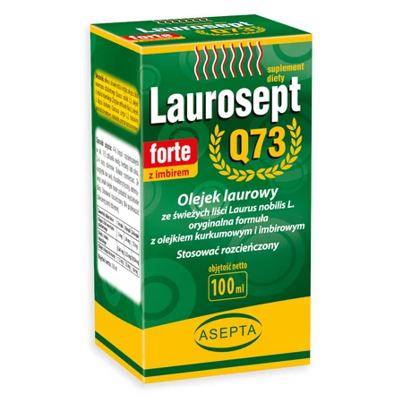 ASEPTA Laurosept FORTE Q73 100ml - Olejek laurowy + olejek z kurkumy i imbiru