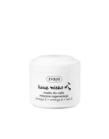 Ziaja, Kozie Mleko masło do ciała mleczna regeneracja Omega 3 + Omega 6 + Witamina E 200ml