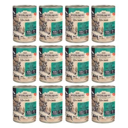Zestaw 12x Wiejska Zagroda Leśne smaki Jeleń z wieprzowiną - mokra karma dla psa - 400g