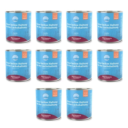 Zestaw 10x HERRMANN'S MANUFAKTUR Selection Dog Lachs - łosoś z morelami (800g)