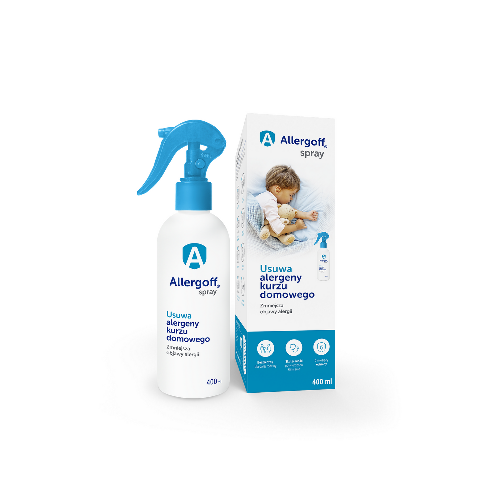 Allergoff Spray neutralizator alergenów kurzu domowego 400ml - Nabea.pl