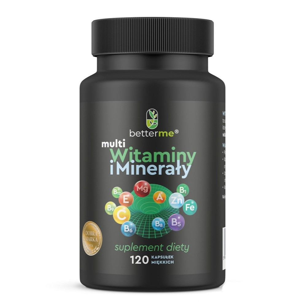 BETTERME Multi Witaminy i Minerały suplement diety 120 kaps. - Nabea.pl