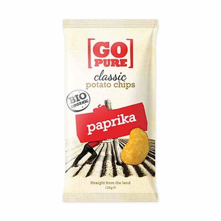 Go Pure − Chipsy o smaku paprykowym bezgl. BIO − 125 g