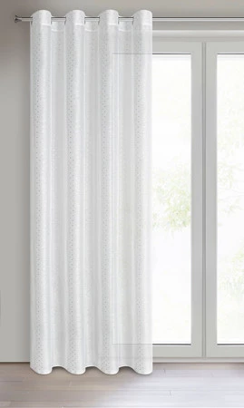 FIRANA GOTOWA SIBEL 140 X 250 CM BIAŁY