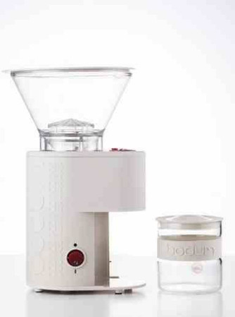 BODUM - Młynek elektryczny do kawy, biały, Bistro