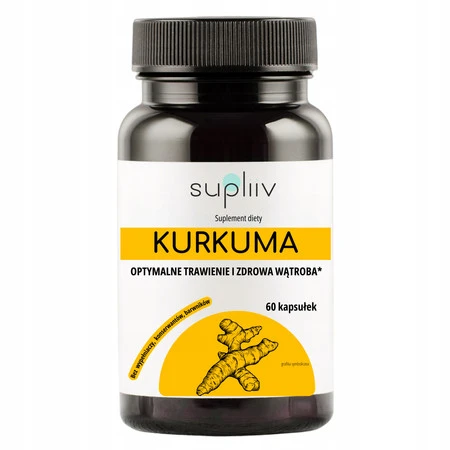 SUPLIIV Kurkuma ekstrakt na wsparcie wątroby 60 kaps.