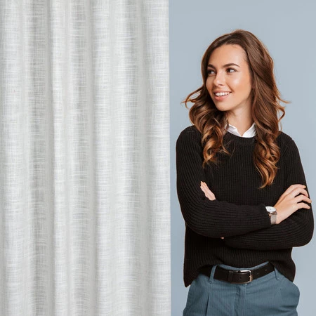 Zasłona gotowa Rosi na taśmie 140 x 270 cm, Kremowy