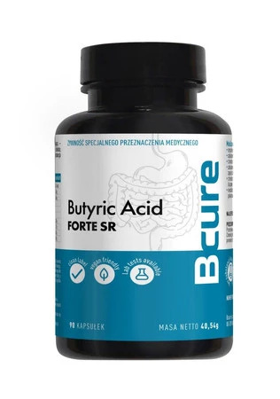 BCure Butyric Acid Forte SR Maślan sodu 90 kaps.