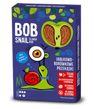 Bob Snail jabłko-borówka, 60g