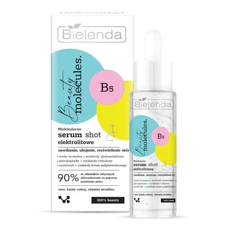Bielenda Beauty Molecules.Molekularne Serum Shot elektrolitowe - do każdego rodzaju cery 30ml