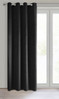 ZASŁONA GOTOWA PIERRE 140 X 250 CM CZARNY