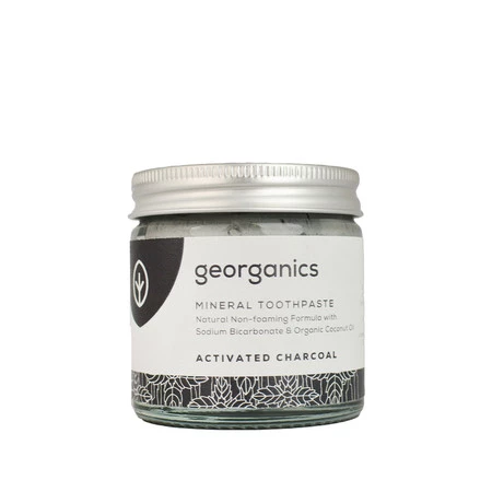 Georganics, Mineralna pasta do zębów w słoiku Activated Charcoal, 60ml