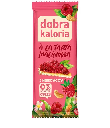 Baton z nerkowców A'la Tarta malinowa bez dodatku cukru 35 g