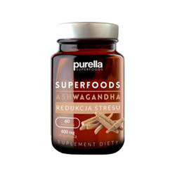 Purella Superfoods Ashwagandha Redukcja stresu 30 g - 60 kaps.