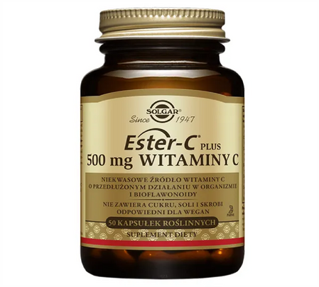 SOLGAR Ester C-Plus 500 mg 50 tabl. KRÓTKA DATA 2026-08-31