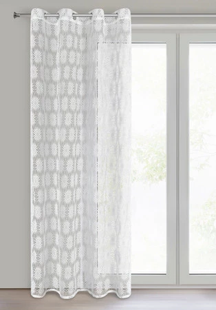 FIRANA GOTOWA ROZI 140 X 250 CM BIAŁY