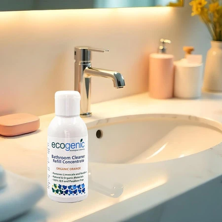 Ecogenic, Refill płynu do czyszczenia powierzchni łazienkowych, Pomarańcza, 100 ml