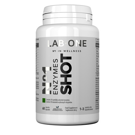 LAB ONE ENZYMES SHOT enzymy trawienne 60 kaps.