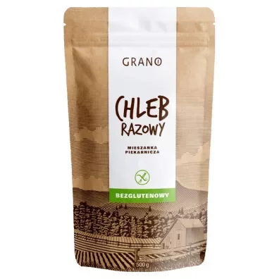 Grano Mieszanka piekarnicza bezglutenowa Chleb razowy 500 g