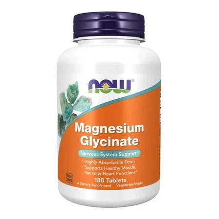 NowFoods Magnez Magnesium Glycinate 180 tabl.