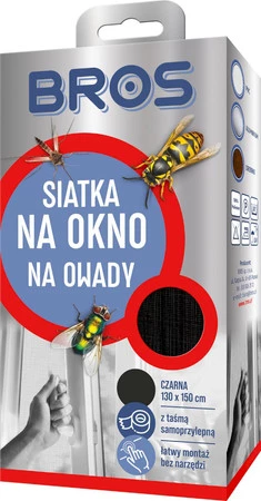 BROS siatka na okno 130x150 kolor czarny