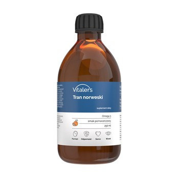 Vitalers Tran norweski pomarańczowy 250ml