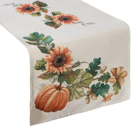 Obrus gobelinowy szerokość: 45 cm, długość: 140 cm, kolor: naturalny