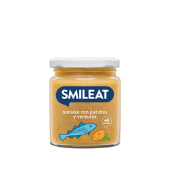 Smileat, Słoiczek z dorszem, BIO ziemniakami i BIO warzywami 6m+, 230g