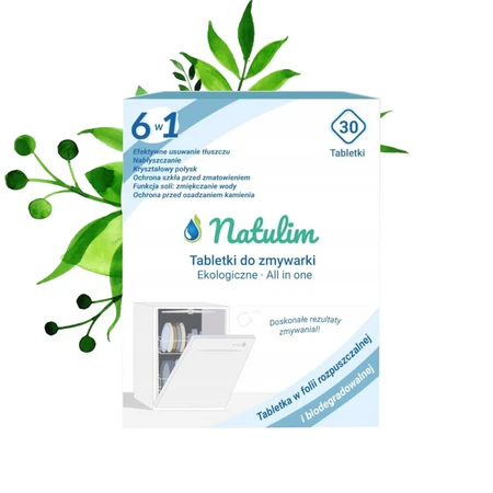 Natulim Eko tabletki do zmywarki 6w1 - 30 szt.