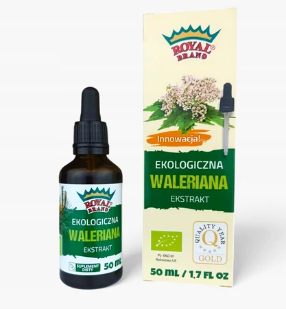 ROYAL BRAND EKSTRAKT Z WALERIANY W KROPLACH BIO 50 ml