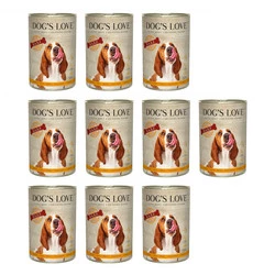 Zestaw 10x DOG'S LOVE BARF Pure Pute - indyk czysty (400g)