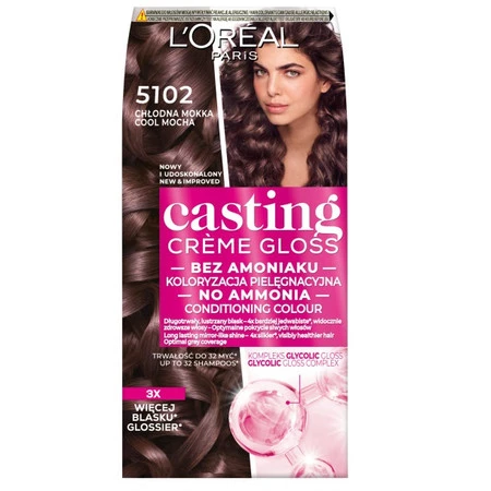 Casting Creme Gloss farba do włosów 5102 Chłodna Mokka