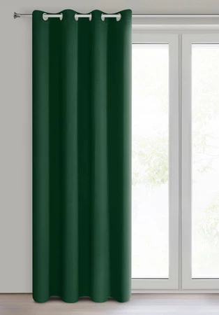 ZASŁONA GOTOWA LOGAN 135 X 250 CM CIEMNOZIELONY