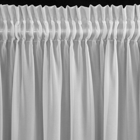 FIRANA GOTOWA LUISA NA TAŚMIE 140 X 270 CM BIAŁY