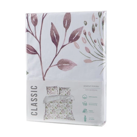 Komplet pościeli bawełnianej Sonia 36, 220 x 200 cm, Jasnokremowy