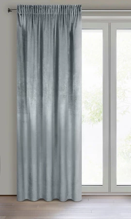 ZASŁONA GOTOWA SAMANTA NA TAŚMIE 140 X 270 CM SZARY