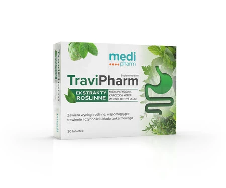 medi pharm TraviPharm wsparcie trawienia 30 tabl.