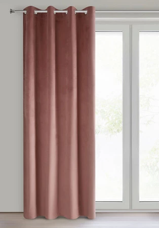 ZASŁONA GOTOWA PIERRE 140 X 250 CM CIEMNORÓŻOWY
