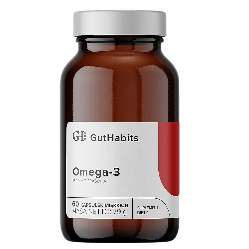 GutHabits Omega-3 kwasy tłuszczowe EPA i DHA, 60 kaps. - Nabea.pl