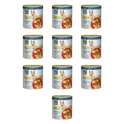 Zestaw 10x PURE NATURE DOG Pferd Huhn - konina i kurczak z marchewką i algami dla dorosłych psów (800g)