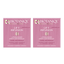 Zestaw: 2x Biotaniqe- Lift Infusion, Liposomowy Krem Naprawczy 60+, 50 ml