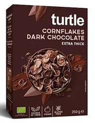 TURTLE PŁATKI KUKURYDZIANE W POLEWIE Z CIEMNEJ CZEKOLADY BEZGLUTENOWE BIO 250 g