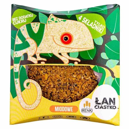 Ciastko ŁAN gryczany z miodem - Kameleon Irenki, 40g