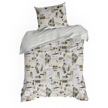 Komplet pościeli bawełnianej Sonia 39, 140 x 200 cm, Beżowy