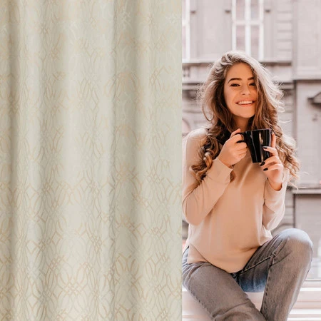 ZASŁONA GOTOWA ARETA 140 X 250 CM KREMOWY