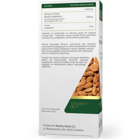 Medica Herbs Amigdalina B17 60 kaps
